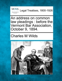 Image for An Address on Common Law Pleadings