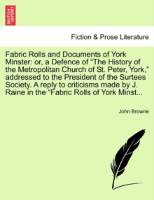 Image for Fabric Rolls and Documents of York Minster