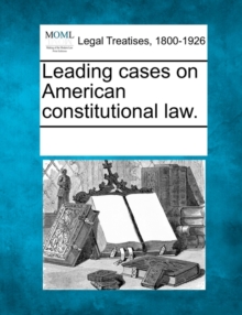 Image for Leading Cases on American Constitutional Law.