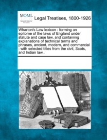 Image for Wharton's Law lexicon