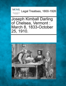 Image for Joseph Kimball Darling of Chelsea, Vermont