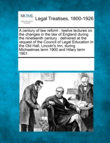Image for A Century of Law Reform