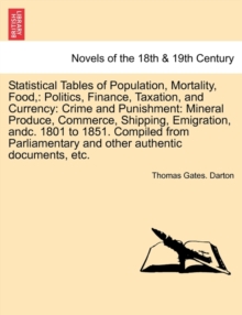 Image for Statistical Tables of Population, Mortality, Food,