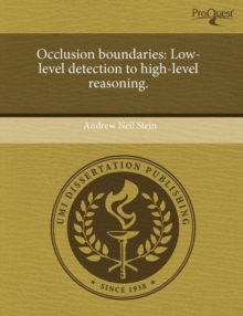 Image for Occlusion Boundaries: Low-Level Detection to High-Level Reasoning
