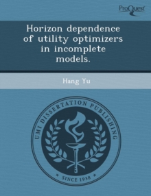 Image for Horizon Dependence of Utility Optimizers in Incomplete Models