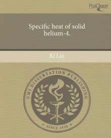 Image for Specific heat of solid helium-4.