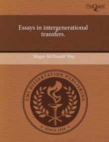 Image for Essays in Intergenerational Transfers