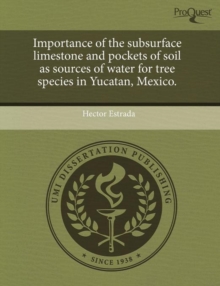 Image for Importance of the Subsurface Limestone and Pockets of Soil as Sources of Water for Tree Species in Yucatan