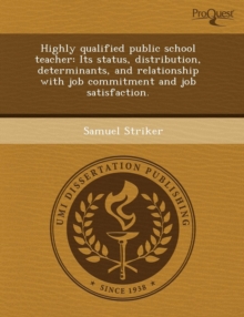 Image for Highly Qualified Public School Teacher: Its Status