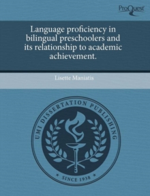 Image for Language Proficiency in Bilingual Preschoolers and Its Relationship to Academic Achievement