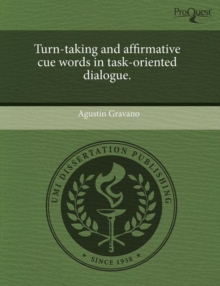 Image for Turn-taking and affirmative cue words in task-oriented dialogue.