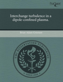 Image for Interchange turbulence in a dipole-confined plasma.