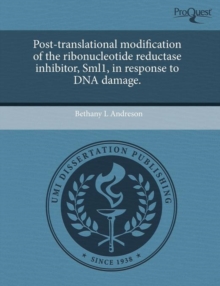 Image for Post-translational modification of the ribonucleotide reductase inhibitor, Sml1, in response to DNA damage.
