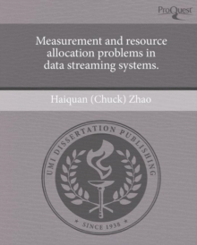 Image for Measurement and Resource Allocation Problems in Data Streaming Systems