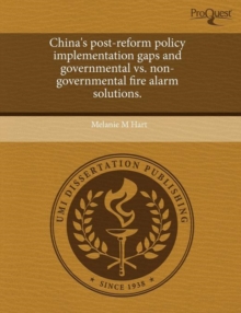 Image for China's Post-Reform Policy Implementation Gaps and Governmental vs