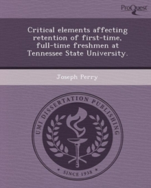 Image for Critical Elements Affecting Retention of First-Time