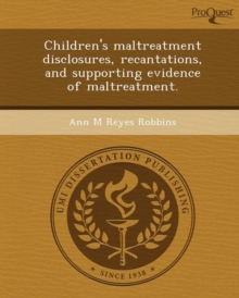 Image for Children's Maltreatment Disclosures