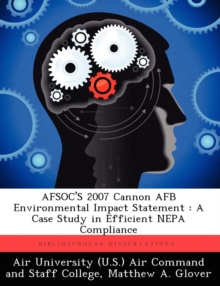 Image for Afsoc's 2007 Cannon AFB Environmental Impact Statement
