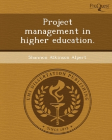 Image for Project Management in Higher Education