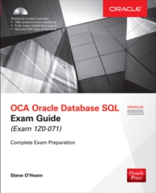 Image for OCA Oracle database 12c SQL certified expert exam guide