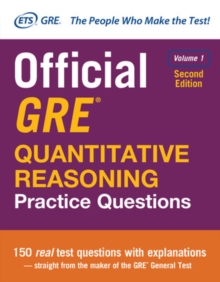 Image for Official GRE Quantitative Reasoning Practice Questions, Second Edition, Volume 1