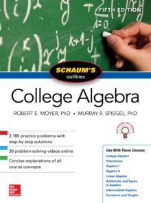 Image for Schaum's Outline of College Algebra, Fifth Edition