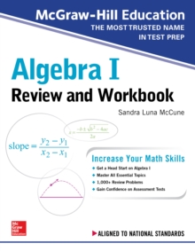 Image for McGraw-Hill Education Algebra I Review and Workbook