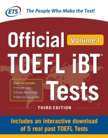 Image for Official TOEFL iBT Tests Volume 1, Third Edition