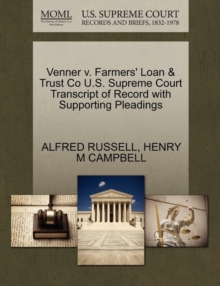 Image for Venner V. Farmers' Loan & Trust Co U.S. Supreme Court Transcript of Record with Supporting Pleadings