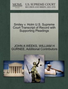 Image for Smiley V. Holm U.S. Supreme Court Transcript of Record with Supporting Pleadings