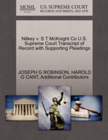 Image for Nitkey V. S T McKnight Co U.S. Supreme Court Transcript of Record with Supporting Pleadings