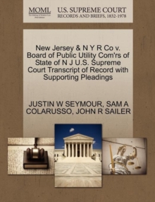 Image for New Jersey & N Y R Co V. Board of Public Utility Com'rs of State of N J U.S. Supreme Court Transcript of Record with Supporting Pleadings