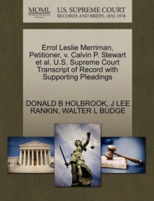 Image for Errol Leslie Merriman, Petitioner, V. Calvin P. Stewart et al. U.S. Supreme Court Transcript of Record with Supporting Pleadings