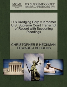 Image for U S Dredging Corp V. Krohmer U.S. Supreme Court Transcript of Record with Supporting Pleadings