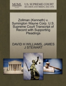 Image for Zollman (Kenneth) V. Symington Wayne Corp. U.S. Supreme Court Transcript of Record with Supporting Pleadings