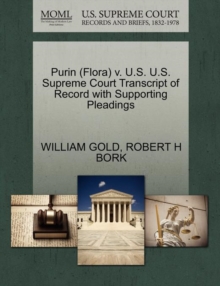 Image for Purin (Flora) V. U.S. U.S. Supreme Court Transcript of Record with Supporting Pleadings