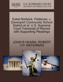Image for Eskel Norbeck, Petitioner, V. Davenport Community School District Et Al. U.S. Supreme Court Transcript of Record with Supporting Pleadings
