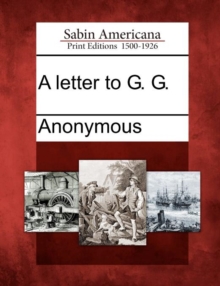 Image for A Letter to G. G.