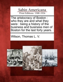 Image for The Aristocracy of Boston