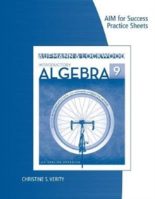 Image for AIM for Success Practice Sheets for Aufmann/Lockwood's Introductory  Algebra: An Applied Approach, 9th