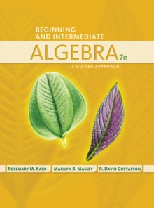 Image for Student Workbook for Karr/Massey/Gustafson's Beginning and Intermediate Algebra: A Guided Approach, 7th