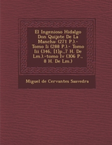 Image for El Ingenioso Hidalgo Don Quijote De La Mancha