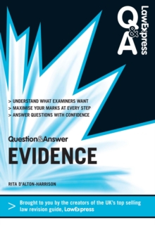 Image for Law Express Question and Answer: Evidence Law (Q&A Revision Guide)