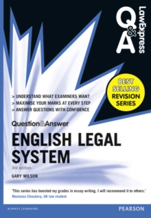 Image for Law Express Question and Answer: English Legal System(Q&A revision guide)