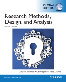 Image for Research methods, design, and analysis.