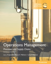 Image for Operations Management: Processes and Supply Chains, Global Edition