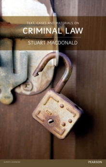 Image for Text Cases and Materials on Criminal Law MyLawChamber Pack