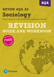 Image for Pearson REVISE AQA AS level Sociology Revision Guide and Workbook inc online edition - 2023 and 2024 exams