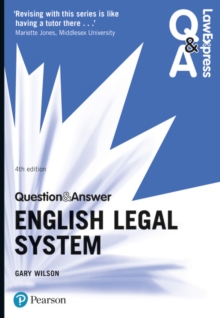 Image for Law Express Question and Answer: English Legal System
