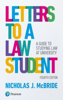 Image for Letters to a law student: a guide to studying law at university